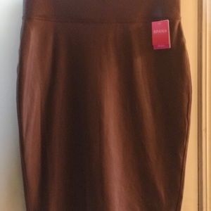 SPANX Faux Leather Pencil Skirt